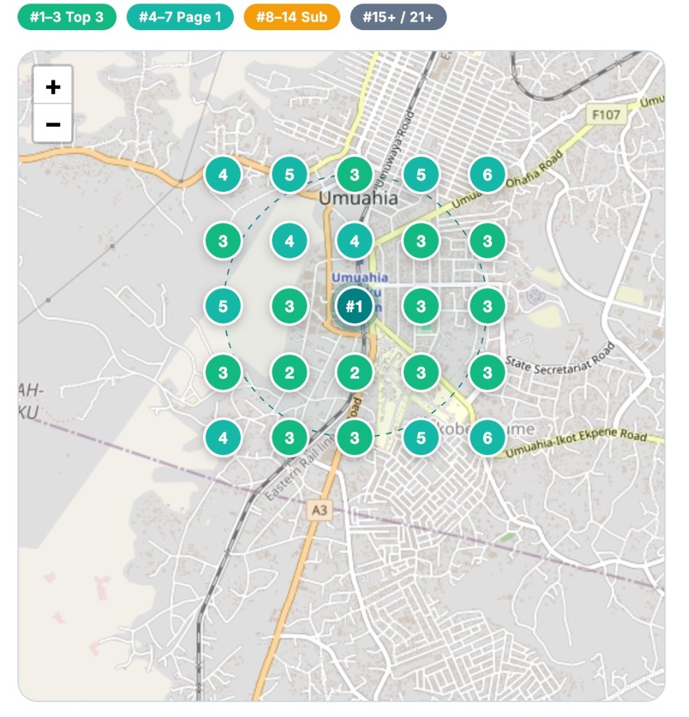 Geogrid Map Radar