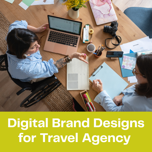 Digital Brand Designs for Travel Agency 